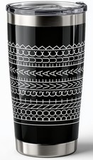 Hidden Message Tumbler 20oz, Novelty Coffee Mugs 20 Ounces, Black-IDGAF