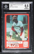 1980 TCMA Minor League Julio Franco #0997 BGS 8.5 0q3