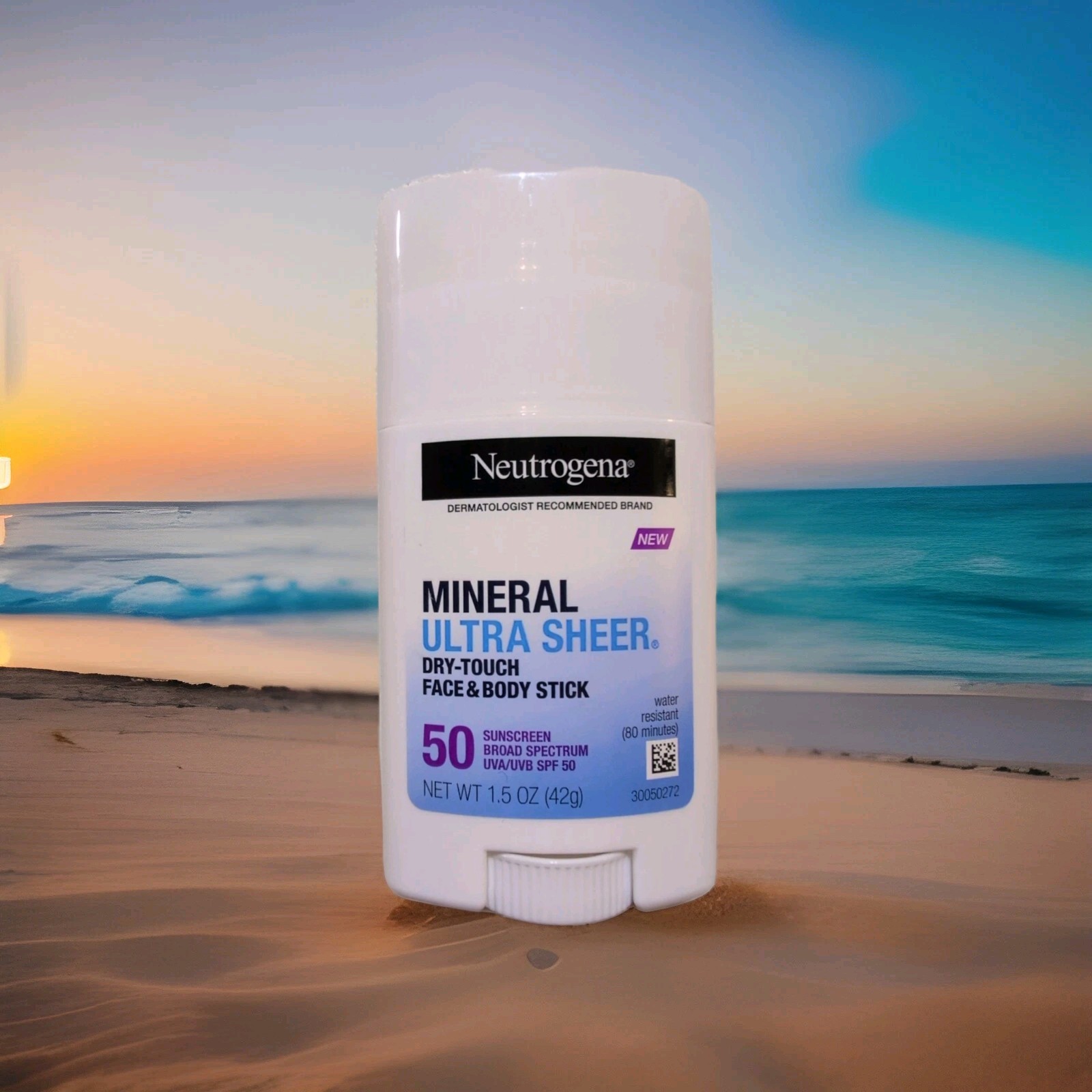 Neutrogena Ultra Sheer Dry Touch Sunscreen Stick SPF 50 for Face & Body 1.5oz Exp 2027