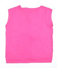 F&F Women’s Pink Cut-Out Sleeveless Jersey Top Size 14