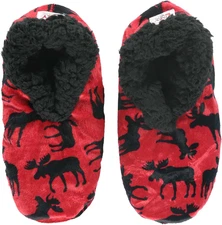 Lazy One Fuzzy Feet Slipper Socks for Women, Cute Fleece-Lined House Slippers