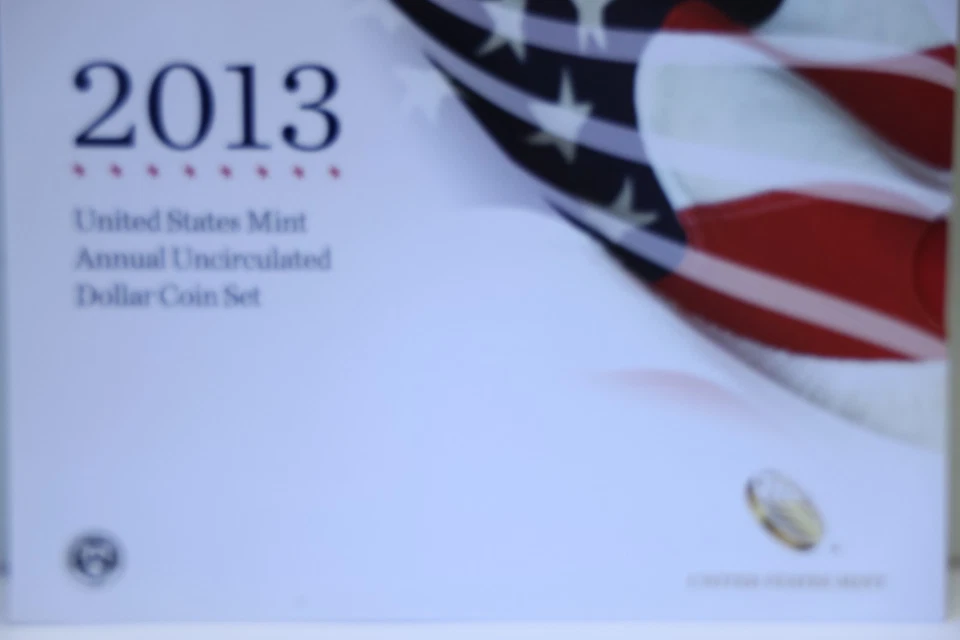 2013 6-Coin U.S. Mint Annual Uncirculated Dollar Set w/ Silver Eagle - Image 2 of 4