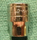 Snap-On 3/8" Drive, 6 Point, 3/8 Shallow Socket. FS121 Very Good Condition. USA.