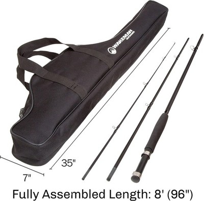 Fly Fishing Rod and Reel Combo - Including Carrying Case, Flies, and Fishing Lin