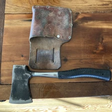 Vintage True Temper "Jet Rocket" BBA Hatchet with leather Sheath