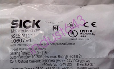 1Pc New Sick Proximity Switch GSE6-N1211 ic