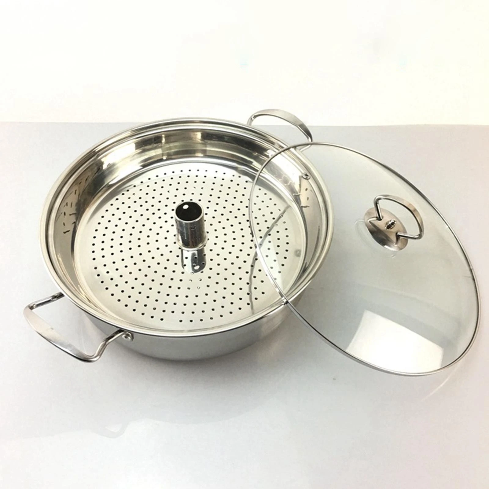 Steam Pot Stainless Steel Cookware for Cooking Crawfish Crab Lobster Tamales