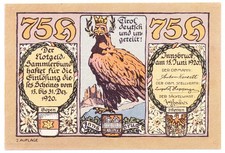 Innsbruck Tirol Prv. Notgeld Sammlerbund Innsbruck Austria 75 Heller 1920. Gem U