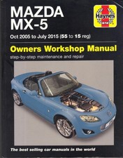 MAZDA MX5 MK3,1.8,2.0,SPORT,SE CONVERTIBLE,HARD TOP HAYNES MANUAL 2005-2015
