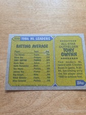 1987 Topps - All-Star Tony Gwynn #599