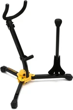 Hercules Stands DS533BB Alto/Tenor Saxophone Stand with Soprano Sax Peg
