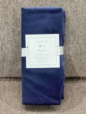 NEW Pottery Barn Kids Chamois Crib Fitted Sheet, Navy Blue, Rare!