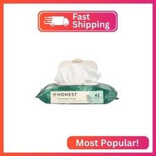 The Honest Company Hypoallergenic Flushable Wipes for Sensitive Skin, Tropical L