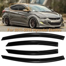 Window Vent Visor Rain Guards Deflector For 2011-2016 Hyundai Elantra Side