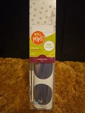 Pottery Barn Kids Wall Pops Silver Holographic Confetti Dot Wall Decals NEW 64pc