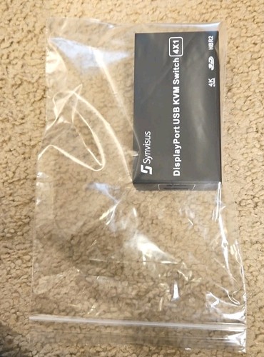 Synvisus DisplayPort USB KVM Switch 4x1 4-Way DP 4K HBR2 USB - Picture 5 of 6