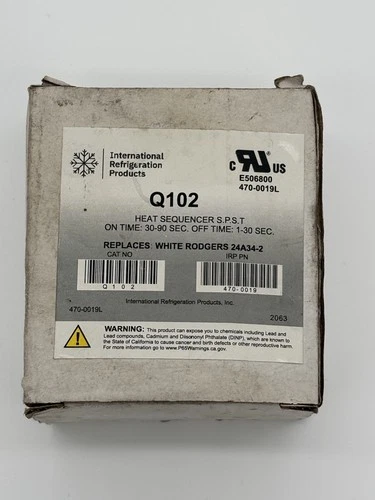 IRP Q102 Heat Sequencer SPST – Replaces White Rodgers 24A34-2