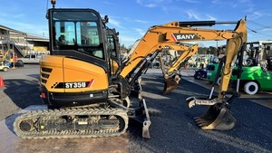 2022 Sany SY35U Mini Excavator, Enclosed Cab, Heat & A/C, 24HP, HRS: 934