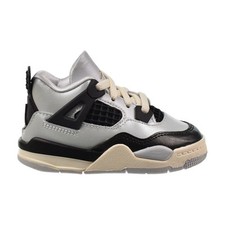 Jordan 4 Retro TD Toddlers' Shoes Pure Platinum/Metallic Gold FZ8584-070