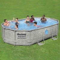 Power Steel Swimmingpool Set Pool Aufstellpool Schwimmbecken Schwimmbad Bestway