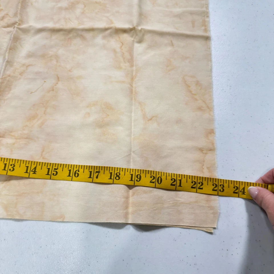 quilting fabric cotton 23x43 tie dye tan beige - Image 3 of 4