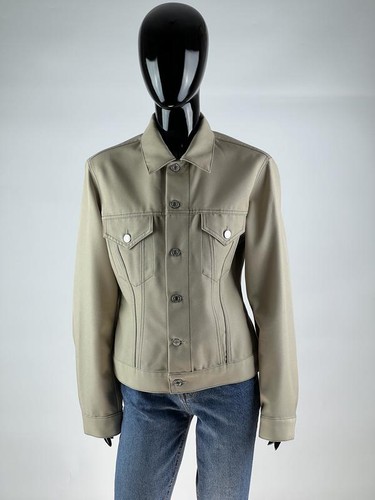 Helmut lang Cotton Beige Luxury Denim Jacket Size L/48