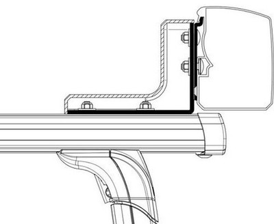 Adapter Roof Rack für Thule 3200