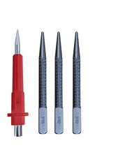 4 Piece Nail Setter Center Punch Set 4" Wood Metal Super Impact Resistance