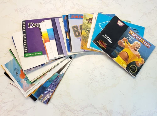 Lot of 30 NES Manuals | Original VTG Instruction Booklets for Nintendo Games