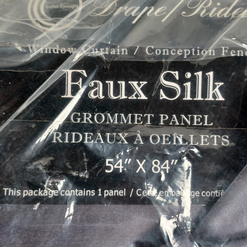 Faux Silk Grommet Curtain Panel 54×84 Gray – New, Light Filtering Drapery - Image 4 of 4