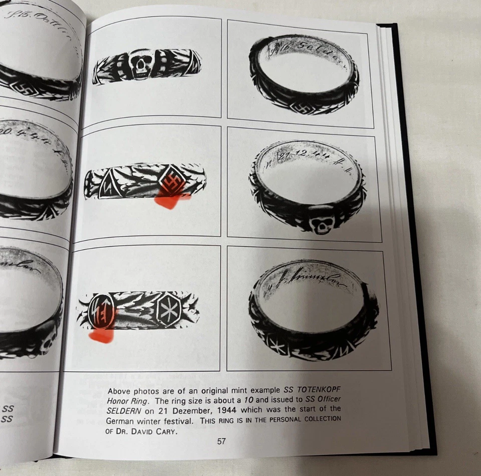 SS Totenkopf H. Himmler Honor Ring 1933-1945 Don Boyle - Image 4 of 4