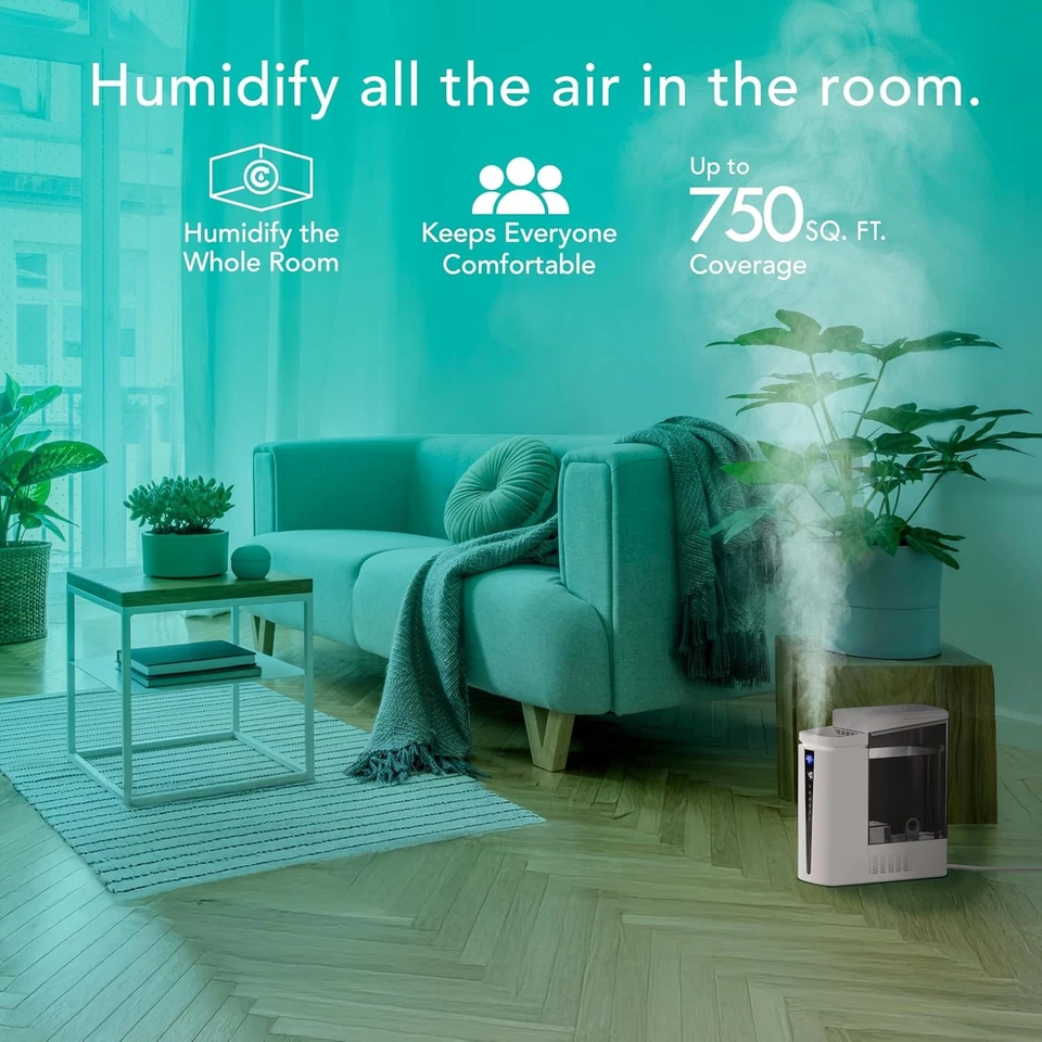 Humidificador ultrasónico para toda la habitación Vornado MISTIC 8, relleno superior, aromaterapia, 2 galones Foto 2 de 4