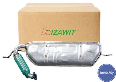 IZAWIT ENDSCHALLDÄMPFER INKL. FLEXROHR SMART FORTWO CABRIO / COUPE 451 NEU