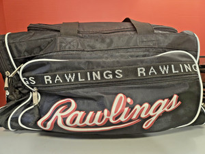 RAWLINGS BLACK COVERT DUFFLE BAG  S#4195 BASEBALL/SOFTBALL