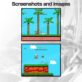 Adventure Island 1+2 (Takahashi Meijin no Bouken Jima II) Famicom/FC [Japan NES]