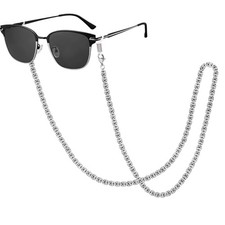 Eyeglass Chain for Women Stylish,Stainless Steel Glasses Strap for Silver Chain