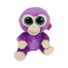 Ty Beanie Boos Grapes the Monkey Purple Plush Stuffed Animal Glitter Eyes 6 inch