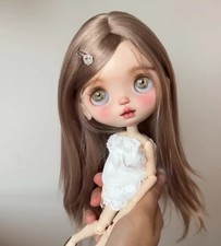 Wigs for Blythe Doll 1/6 BJD Doll Hair Long Wig Soft Mohair Hard Shell DIY Toy