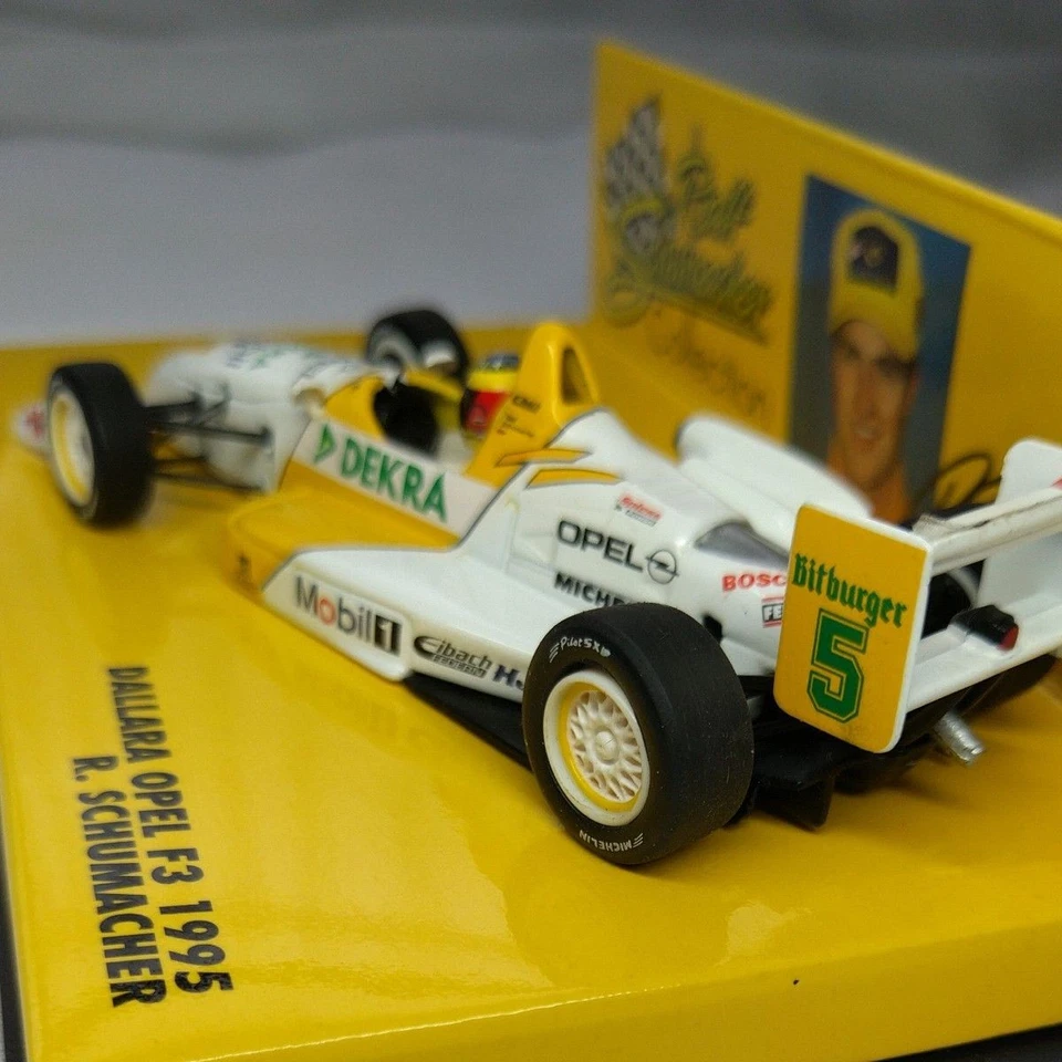 Minichamps 1/43 Dallara Opel F3 1995 R. Schumacher modellino auto pressofuso ... - Immagine 3 di 4