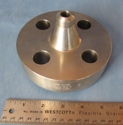 Weld Neck Flange Stainless Steel 1/2'' Class 2500 Schedule 160 Raised Face F316/L