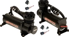 airmaxxx Black 480 Compressors w/150 PSI Switch Pair Air Ride or Horn System