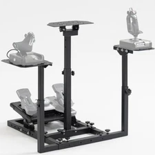 USED-Minneer Flight Sim Stand Racing Sim Cockpit Fit Logitech X56 YOKE Honeycomb