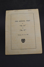1909 The Annual Visit of 'No 22' to No '49' Songbook BOWLING