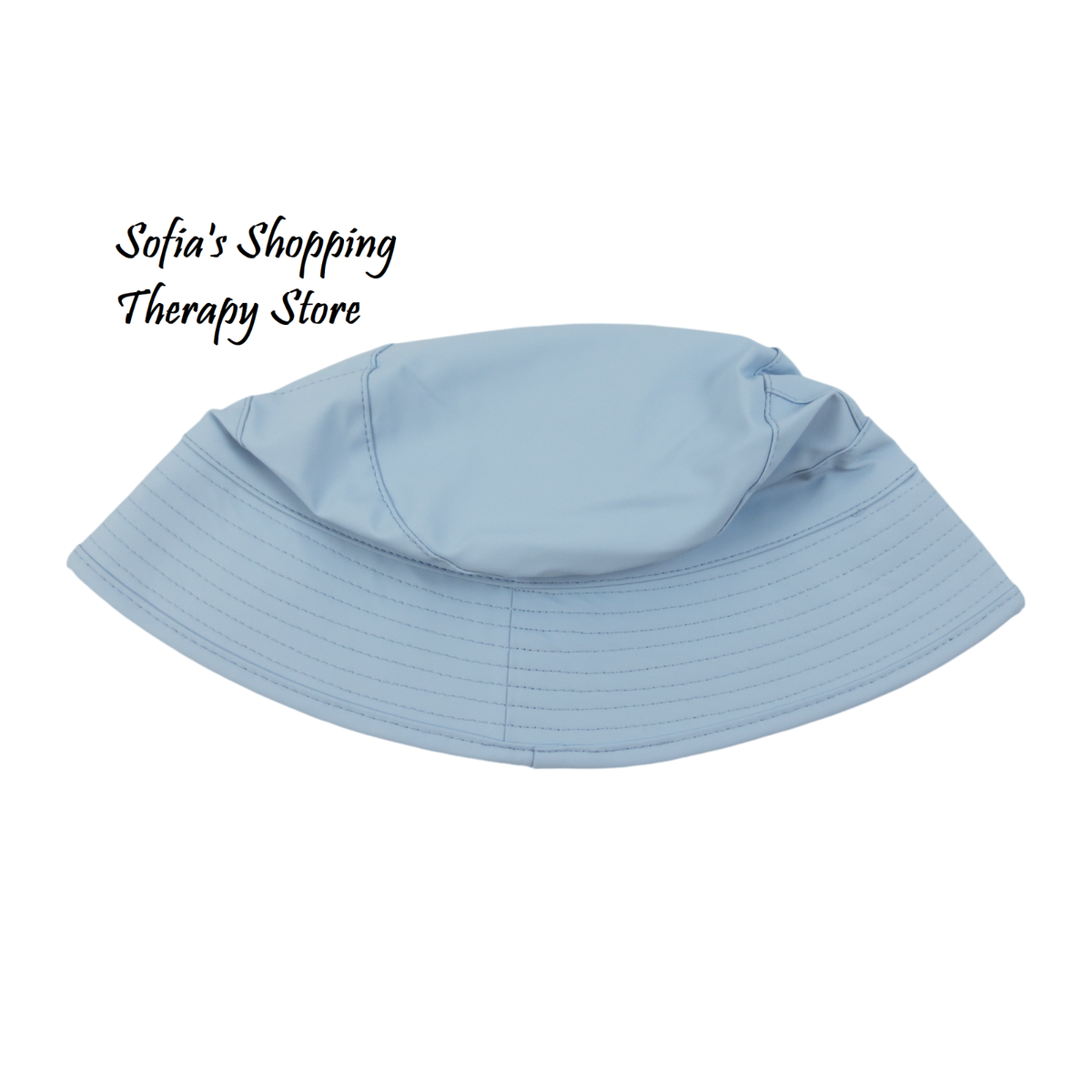 RAINS New in Package Light Blue Waterproof Bucket Hat SZ  display picture 1