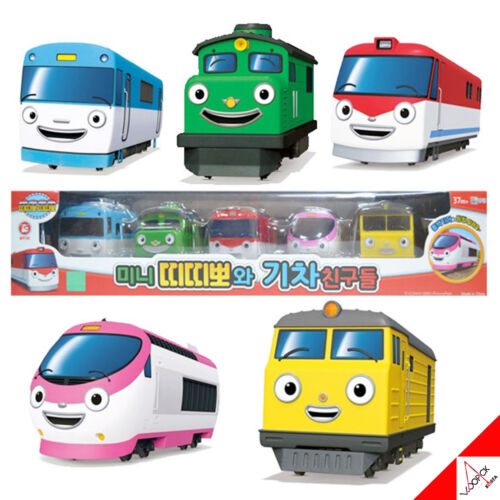 TITIPO with Train Friends - Mini Pull Back 5 Trains Toy Set /Korean TV Animation - 第 1/3 張圖片