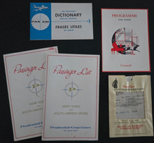 Vintage Steamship & Airline Ephemera Lot, #1
