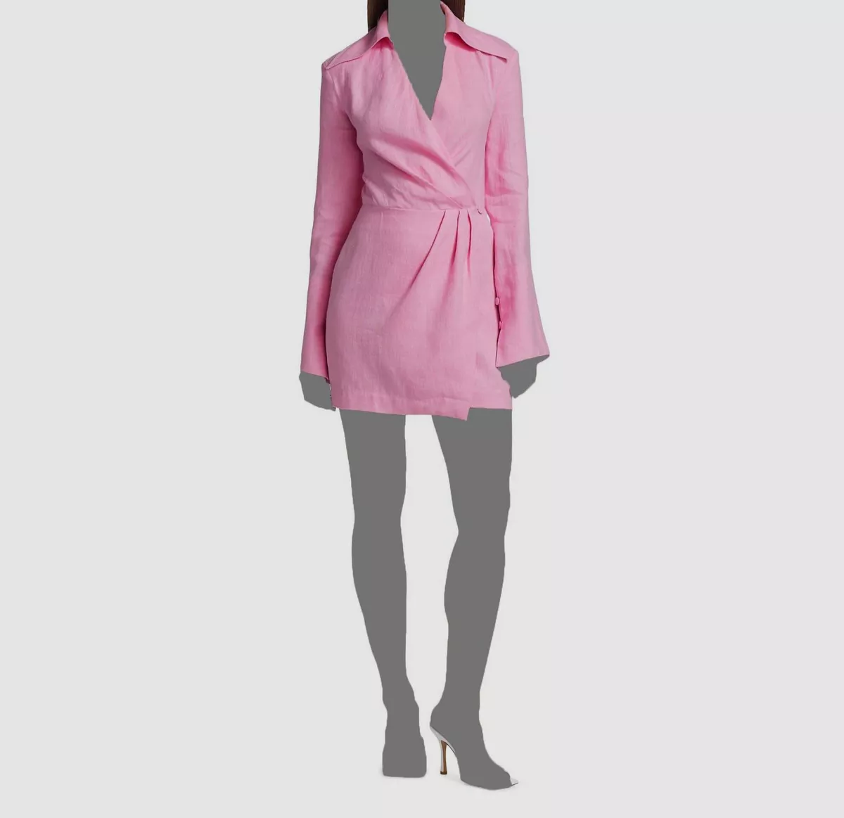 Nanushka top wrap dress