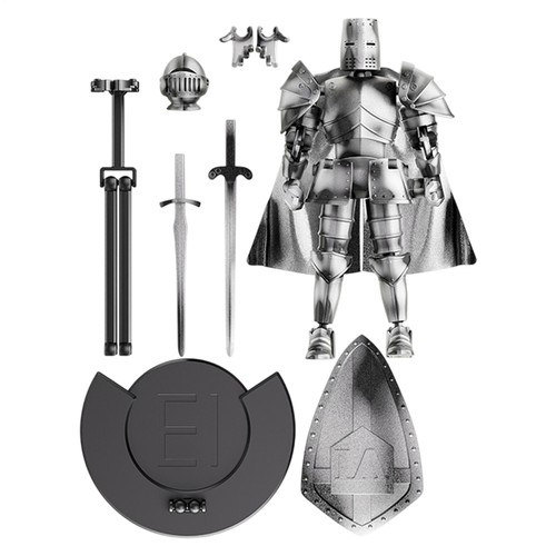 1x Medieval Knight Action Figure Flexible Articulated Medieval Knight Figure - Picture 5 of 15
