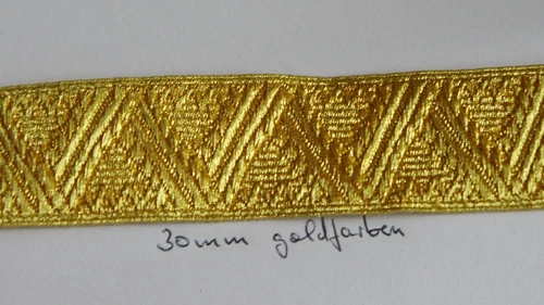 Tresse Austria 30mm Width Gold Tone Officer and General 1meter (at106)