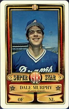 1983 Perma-Graphics Super Stars Credit Cards #9 Dale Murphy Mint Condition